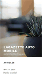 Mobile Screenshot of lagazetteautomobile.fr